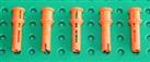 Lego 5x Technic Orange 3L Pin with Friction (32054) NEW!!!