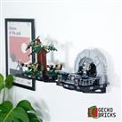 Gecko Bricks Wall Mount for LEGO Star Wars Diorama 75329 75339 75330 75353 75352