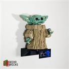 Gecko Bricks Wall Mount for LEGO Star Wars The Child 75318 Baby Yoda Grogu