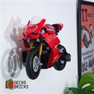 Gecko Bricks Wall Mount for LEGO Technic Ducati Panigale V4 R 42107