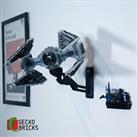 Gecko Bricks Wall Mount for LEGO Star Wars Imperial TIE Interceptor 75348