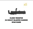 ? BRICKBUMS 5X Z6 ROTARY BLASTER CANNON FOR STAR WARS MINIFIGS NEW