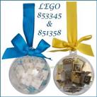 Lego Seasonal Baubles White and Blue 851358 AND Gold and Yellow 853345 GET BOTH