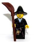 Lego Friendly Witch Minifigure & Broomstick Female Girl Halloween Monster