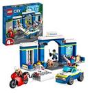 LEGO City Police Station Chase Playset With Car Toy And Motorbike, Breakout Jail
