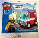 Lego City 30001 Fireman's Car Polybag Set- Bag New & Sealed