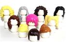 Lego 10 Hair Wig For Female Girl Minifigure Blonde Brown Black Ginger Pink Grey