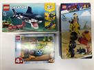 Lego x3 Bundle Creator Deep Sea, Toy Story, Emmet Movie Tri 31088 70823 10766