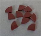 LEGO Pieces & Parts 25269 1x1 1/4 Circle Flat Tile Reddish Brown x10
