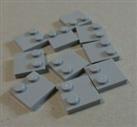 LEGO 33909 2x2 Tile With Studs Medium Stone Grey x10 Bricks & Pieces & Parts**
