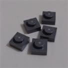 Lego 3024 - 4210719 Plate 1x1 Dark Stone Grey x5 **