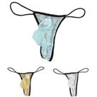 Comfortable Men's Sheer Mesh G String Bikini Underwear for Perfect Fit - M Regular