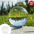 100mm Clear Crystal Ball 2024 NEWEST Glass Lens Sphere Home Decoration Gift