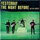 Beatles Yesterday / The Night Before steel fridge magnet 75mm x 75mm (ro)