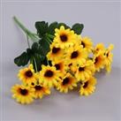 Set of 2 Plastic Sunflower Bouquets 24 Artificial Flowers Home Decoration