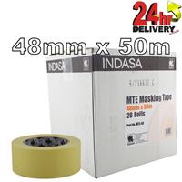 Indasa 48mm Low Bake Masking Tape 2" Box of 20 Rolls