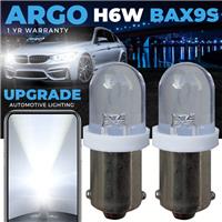 H6w Led White Side Light Bulbs Super Ice Xenon 433 434 Bax9s Offset Pins Hid 2x