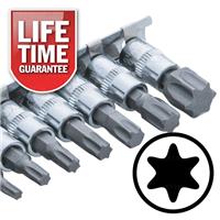 STAR Socket Set. 1/4" drive TORX Bit Sockets T10 T15 T20 T27 T30 T40 T45 T50 T60