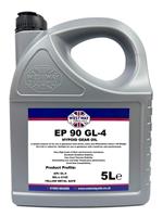 Hypoid Gear Oil EP90 API GL4 EP-90 5 litre Yellow Metal Safe