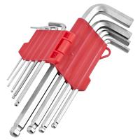 Metric Allen Key Set Hexagon Hex Ball End Wrench 9 Piece Hand Tools 1.5 - 10mm
