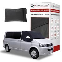 VW T5 T5.1 Transporter Windscreen Cover Sun Shade Blackout Screen Wrap Black