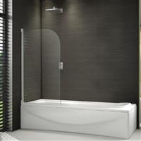 800x1400mm 180£Pivot Shower Bath Screen Tempered Glass Door Panel