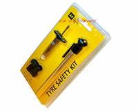AA Analogue Car Tyre Safety Kit Tread Depth & Air Pressure Gauge & 4 X Dust Caps