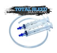 TBS MOTORCYCLE BIKE REVERSE BRAKE BLEEDING KIT ONE MAN 2X SYRINGES. 4000+ Sold!