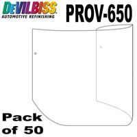 DeVilbiss 50 Pack Official Tear-Off Visor Protectors for PROV-650 Air Fed Masks