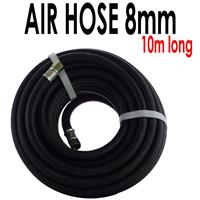 1/4" BSP Air Line Hose 10m x 8mm Bore Reinforced Rubber Compressor Airline