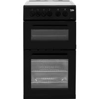 Beko KDC5422AK 50cm Free Standing Electric Cooker with Ceramic Hob Black A