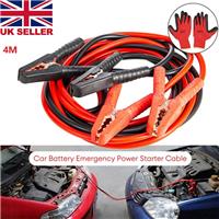 HEAVY DUTY 1000AMP CAR VAN JUMP LEADS 4 METRES BOOSTER CABLE START & GLOVES NEW
