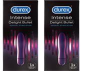 Durex Intense Delight Bullet Vibrator Massager Sex Toy + 3 Thin Feel Condoms