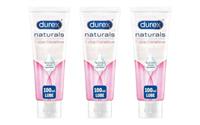 Durex Natural Intimate Gel Sensitive Water Based Lubricant 100ml Pack of 3