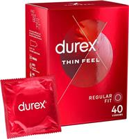Durex Thin Feel 40s Regular Fit Quality Latex Condoms (Pack of 40)