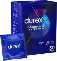 Durex Extra Safe and Lubricated Thick Latex Condoms - Pack of 30
