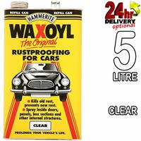 Hammerite 5litre Clear Refill WaxOyl Rust Eliminator Proof Prevention Covering