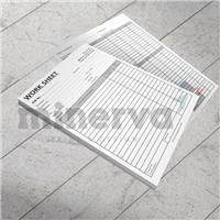 A5 GARAGE WORKSHOP REPAIR JOB CARDS - JOB SHEET - TIME CARD - WORKS CARD - WHITE