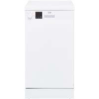 Beko DVS04X20W Dishwasher Slimline 45cm 10 Place White E