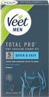 Veet Men Intimate Hair Removal Kit Sensitive - 100ml Cream + 50ml Aftercare Balm