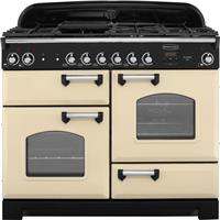 Rangemaster CLA110DFFCR/C Classic 109cm Dual Fuel Range Cooker 6 Burners Cream