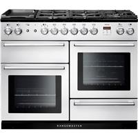 Rangemaster NEX110DFFWH/C Nexus 109cm Dual Fuel Range Cooker 7 Burners White