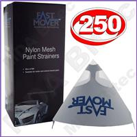 Fast Mover FMT5190 190 micron Fine Paper Paint Strainers Nylon Filter Mesh x 250