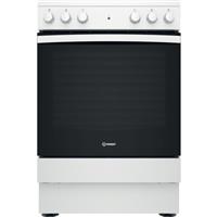 Indesit IS67V5KHW/UK 60cm Free Standing Electric Cooker with Ceramic Hob White