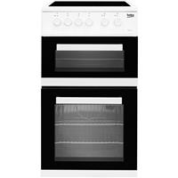 Beko KDC5422AW 50cm Free Standing Electric Cooker with Ceramic Hob White A