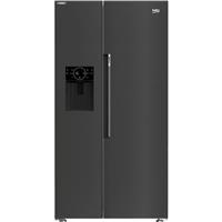 Beko ASP342VPZ HarvestFresh 91cm Frost Free American Fridge Freezer Black