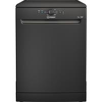 Indesit D2FHK26BUK Full Size Dishwasher Black E Rated