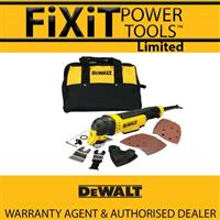 DeWalt DWE315B 240V Oscillating Multi-tool in Kit Bag + Blades + Accessory RW