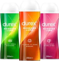 Durex Lubes, Bundle of Massage lubricants, 3 x 200 ml (Packaging May Vary)