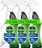 Dettol Mould and Mildew Remover Spray 750 ml Pack of 3